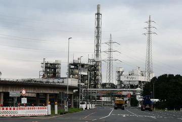 Gelände von Currenta in Leverkusen. 