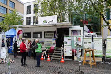 Der Bufo Bus des BUND Rhein Sieg beim Frühlingsfest in Bonn.