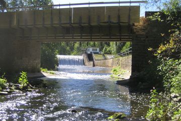 Wasserkraftwerk an der Agger in Osberghausen.