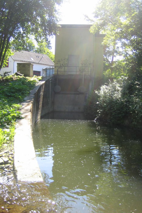 Wasserkraftwerk an der Agger in Osberghausen.