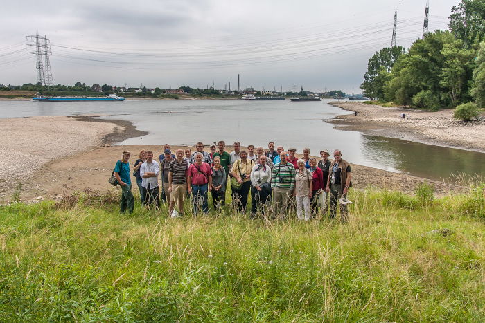 Exkursion während den Naturschutztagen am Rhein 2015. 